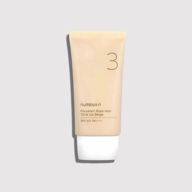 No. 3 Porcelain Base-Skip Tone Up Beige SPF50 PA++++